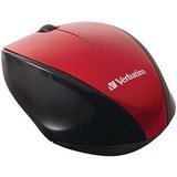 Verbatim 97995 Wireless Multi-Trac Blue LED Optical Mouse (Red)