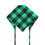 MUKA Dog Bandana Classic Green Plaid Scarf Pet Bib Soft Cotton Fabric Neckerchief for Dogs / Cats