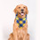 Muka Custom Printed Triangle Pet Scarf Washable Plaid Dog Bandana for Small / Medium / Large Dogs
