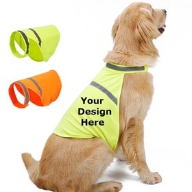 Muka Personalized Pet Reflective Safety Vest Dog Clothes with Custom Text or LOGO