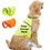 Muka Personalized Pet Reflective Safety Vest Dog Orange Clothes, Printed with Custom Text or LOGO