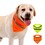 Muka Reflective Safety Pet Triangle Bandana Washable Hook & Loop Scarf for Dog / Cat