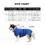 Muka Custom Printed Dog Bathrobe, Pet Blue Towel Robe Microfiber Bath Clothing with Logo & Text