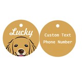 Muka 2 Pcs Acrylic Personalized Pattern Dog ID Tag with Custom Text Pet Tag Keychain