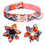 Muka Personalized Pet Collar, Anti Lost Collar, Flower Collar with Name and Phone Number for Dog / Cat