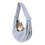 Muka Personalized Dog Sling Carrier Hands-Free Cat Sling Bag for Carrying, Outdoor Use, Daily Walking (Add Customized Name)
