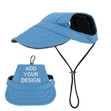 Muka Custom Embroidered Dog Baseball Cap, Breathable Pet Hat with Ear Holes & Adjustable Drawstring