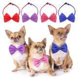 Muka Customized Dog Bow Ties with Adjustable Collar for Christmas Wedding Parties