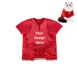 Muka Custom Printed Cats & Dogs Shirt Pet Clothing, Puppy Apparel Jacket Add with Name, Logo, Number