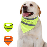 Muka Customized Embroidered Pet Bandana, Dog Reflective Safety Scarf with Personalized Design