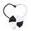 GOGO Dog Bridegroom & Dog Bride Bow Tie, Wedding Collar, 7" - 17", Set of 4, Dogs Costume