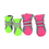 GOGO 4Pcs Soft Sole Nonslip Adjustable Mesh Boots, Dog Boots with 2 Long Reflective Fastening Straps