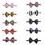 Wholesale GOGO Pet Bow Tie Collar, Dog Grooming Accessories, 10 PCS Assorted