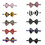 TopTie Pet Bow Tie Collar, Dog Grooming Accessories, 10 PCS Assorted