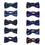 GOGO Dog Cat Pet Bow Tie Flowers Dots Bowtie Collar Accessory Assorted Pack of 10