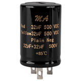 Parts Express 32uF + 32uF 500V Polarized Electrolytic Multi-Section Can Capacitor