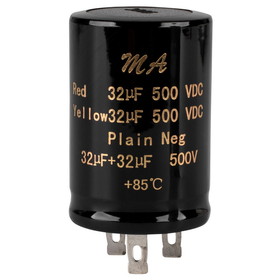 Parts Express 500V Polarized Electrolytic Multi-Section Can Capacitor