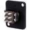 Switchcraft EHTSLB Toggle Switch DPDT Black Flange with 4-40 screws