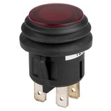 Parts Express SPST Red Illuminated On/Off Push Button Switch 20A 12 VDC