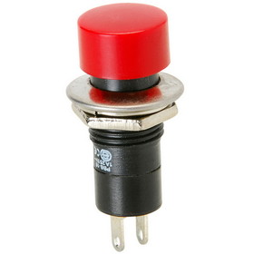 Parts Express Momentary N.O. Classic Large Push Button Switch Red 3A 125V