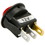 Parts Express SPST Mini Round Rocker Switch w/Red Illumination 12VDC