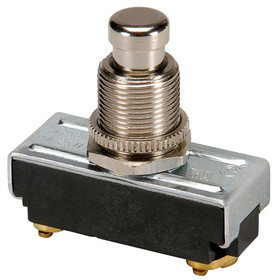 NTE 54-650 SPST On/(Off) NC Momentary Push-Button Switch 15A 125V