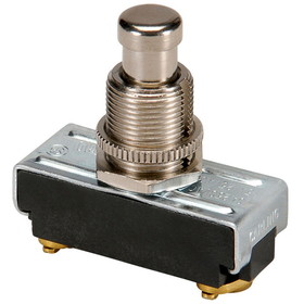 NTE 54-651 SPST Off/(On) NO Momentary Push-Button Switch 15A 125V