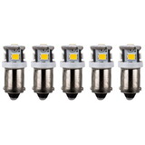 Parts Express 6.3V Warm White T3-1/4 Bayonet LED Lamp for McIntosh 5 Pack