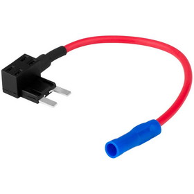 Parts Express Blade Add-A-Circuit Fuse Tap with 5" 16 AWG Red Lead