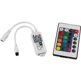 Parts Express Wi-Fi RGB LED Light Strip Controller with 24 Key IR Remote Works with Alexa & Google Home