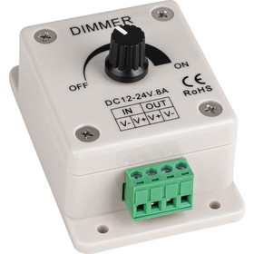 Parts Express Light Dimmer 12-24 VDC 8A for Single Color LED Light Strips