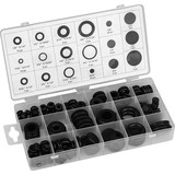 Parts Express 125 Piece Open and Closed Rubber Grommet Assortment