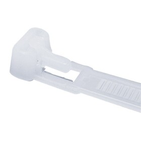 Parts Express Cable Wire Zip Tie 7-1/2" 50 lb Tensile Natural Releasable 100 Pcs. Made in USA
