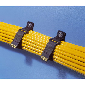 Rip-Tie 1" x 10" Cinch Strap EG Black Hook and Loop Cable Wrap 10 pcs. N-10-G10-BK