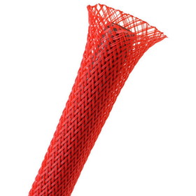 Techflex 1/8" Expandable Sleeving 25 ft. Red