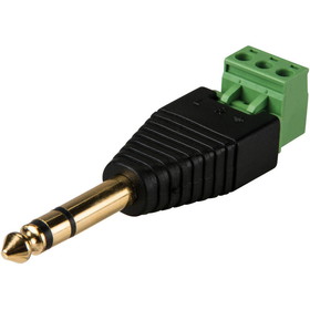Parts Express 1/4" Stereo (TRS) Male to Screw Terminal Connector