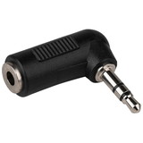 Parts Express 3.5mm Plug to 3.5mm Jack Stereo Right Angle Adapter