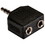 Parts Express 3.5mm Stereo Y Adapter 1 Plug To 2 Jacks
