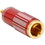 Parts Express Gold RCA Super Plug Connector Red 6.3 mm Cable Entry