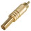 Parts Express Gold Plated Male RCA Plug Connector with Strain Relief