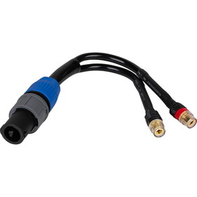 Parts Express Speakon Type Plug to Binding Post Speaker Wire Adapter