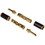 Parts Express BFA Style Banana Plug with Dual Set Screws and Carbon Fiber Covered Brass Shell 2 Pair