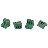 Parts Express Phoenix Type Connector 3-Pole 5mm Pitch 4-Pack
