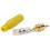 Amphenol ACPR-YEL Diecast RCA Connector Yellow with Gold Contacts