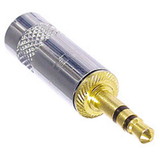 Neutrik Rean NYS231G 3.5mm Stereo Plug Nickel Housing Gold Plug