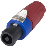 Neutrik NL4FX-2 speakON SPX 4-Pole Cable Connector with Red Bushing