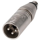 Neutrik NA2MPMF 3 Pin XLR Male to RCA Phono Jack Adapter