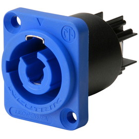 Neutrik NAC3MPA-1 powerCON Chassis Connector Power In Blue