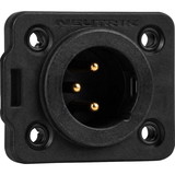 Neutrik NC3MDX-TOP Heavy Duty Male 3-Pole XLR Chassis Connector IP65 and UV Rated
