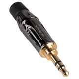 Amphenol KS3PC-AU 3.5mm Stereo Mini Plug Black / Gold for Mobile Devices